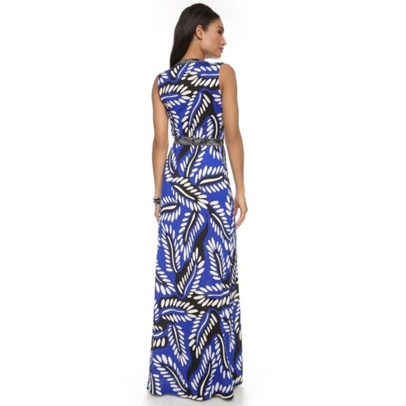 Diane von Furstenberg DVF Orchid Maxi Dress Wrap - Picture 2 of 5
